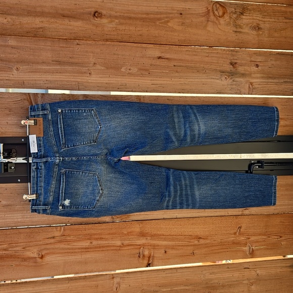 Judy Blue Distressed Skinny Jeans Blue Distressed with Tummy Control sz 11 - Picture 3 of 6